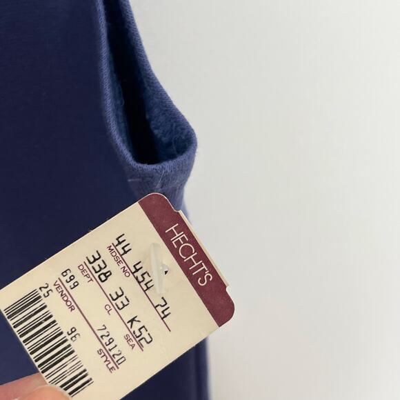 Vintage 90s Y2K Energie Tank Top Womens Large Blue Cotton Casual Deadstock - Picture 8 of 10